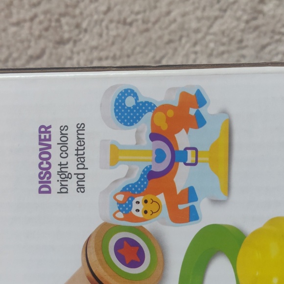 Melissa & Doug FIRST PLAY Wooden Carousel Pull Toy New Original packaging - Picture 6 of 9